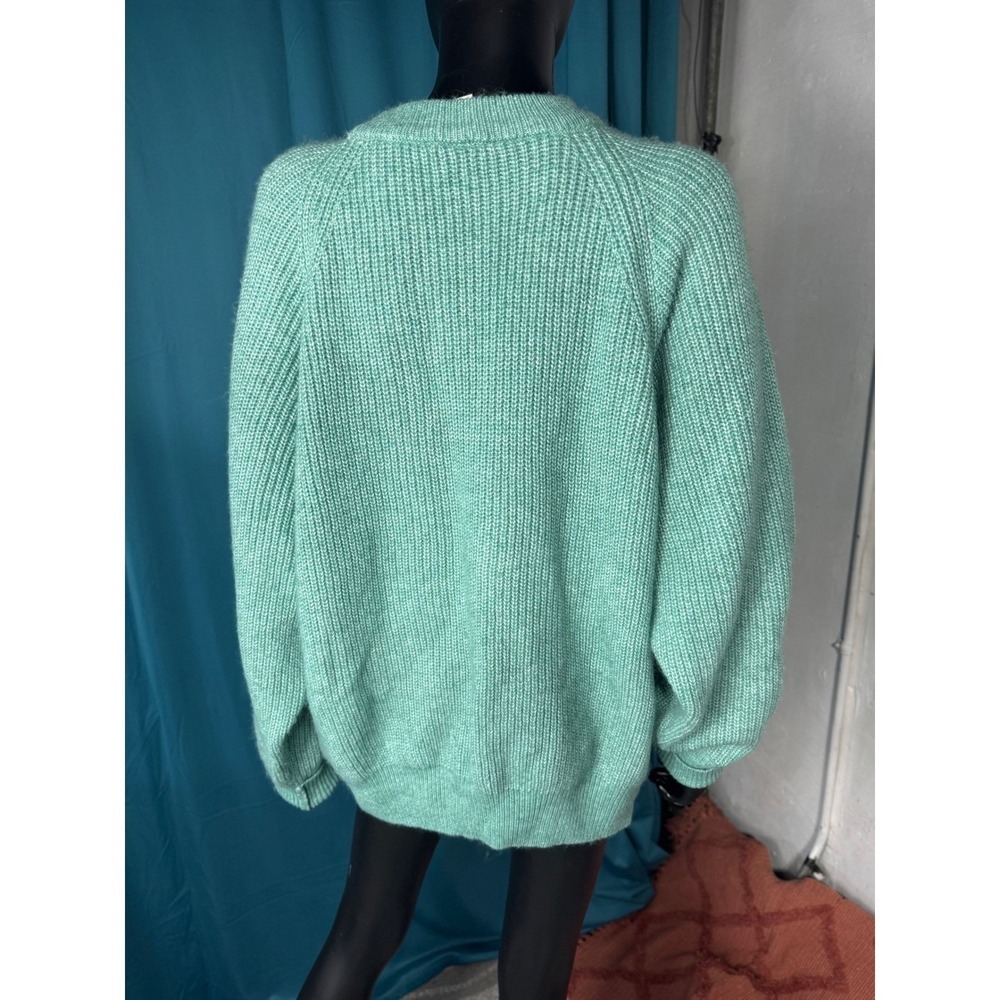 Worthington Women's Teal Green Cutout Shoulder Knit Sweater 2X - Picture 3 of 11